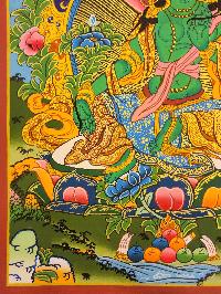 [green Tara] Thangka, Tibetan Buddhist Art, [hand Painted]