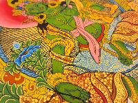 [green Tara Thangka, Tibetan Buddhist Art, [hand Painted]