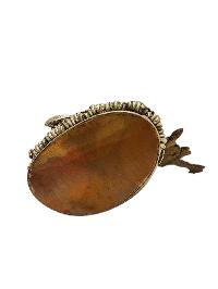 [padmasambhava], Buddhist Miniature Statue, [silver And Chocolate Oxidized]