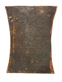 Wooden Thangka Or Wall Hanging Of [chenrezig], [natural Colour Finishing], Hand Painted