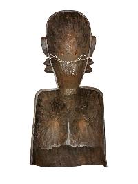 Buddhist Wooden Mask [tribal Mask], Tibetan Style Wtih [traditional Colors], Poplar Wood