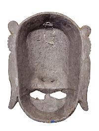 [bhairav], Handmade Wooden Statue, [thangka Color Finishing], Poplar Wood