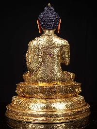 [vairochana Buddha], Buddhist Handmade Statue, [full Gold Plated], [face Painted]