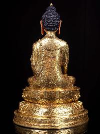 [shakyamuni Buddha], Buddhist Handmade Statue, [full Gold Plated], [face Painted]
