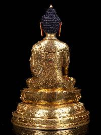 [shakyamuni Buddha], Buddhist Handmade Statue, [full Gold Plated], [face Painted]