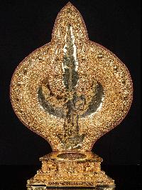 1000 Arms [sahasrabhuja Avalokitesvara], Buddhist Handmade Statue, [full Gold Plated], [face Painted]