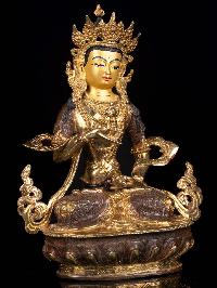 [vajrasattva] With Parwa, Buddhist Handmade Statue, [partly Gold Plated], [face Painted]
