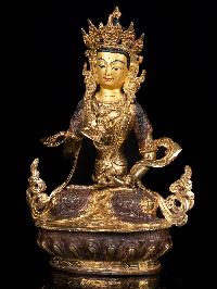 [vajrasattva] With Parwa, Buddhist Handmade Statue, [partly Gold Plated], [face Painted]