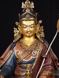 [padmasambhava], Buddhist Handmade Statue, [thangka Color Finishing], [face Painted],