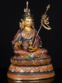 [padmasambhava], Buddhist Handmade Statue, [thangka Color Finishing], [face Painted],