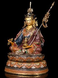[padmasambhava], Buddhist Handmade Statue, [thangka Color Finishing], [face Painted],