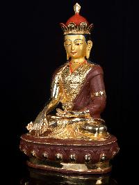 [tonpa Shenrab], Buddhist Handmade Statue, [partly Gold Plated], [face Painted],