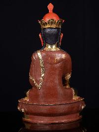 [tonpa Shenrab], Buddhist Handmade Statue, [partly Gold Plated], [face Painted],
