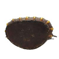 [old Stock]  [manjushri], Buddist Handmade Statue,  [partly Gold Plated], [antique Finishing], [face Painted]