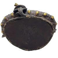 [old Stock] [green Tara], Buddist Handmade Statue,  [partly Gold Plated], [antique Finishing], [face Painted]