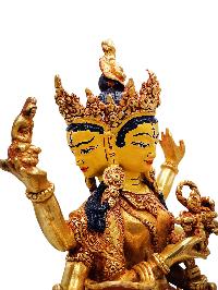 [namgyalma], Buddhist Handmade Statue, [full Gold Plated], [face Painted]