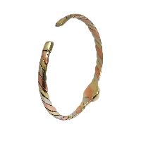 Brass Bracelet With Peace Engage Bone Design, [yin And Yang]