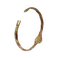 Brass Bracelet With Black [onyx] Design