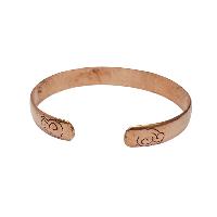 Brass Bracelet With [ashtamangala] Carving