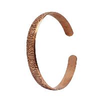 Brass Bracelet With [ashtamangala] Carving