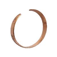 Brass Bracelet With [ashtamangala] Carving