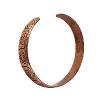 Brass Bracelet With [omph And Ashtamangala} Carving