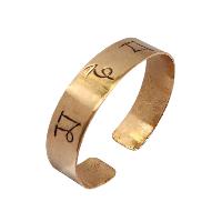 Brass Bracelet With [omph] Mantra Plate Carving