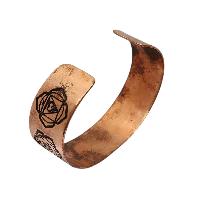 Brass Bracelet With [7 Chakra] Carving