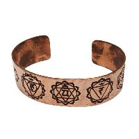 Brass Bracelet With [7 Chakra] Carving