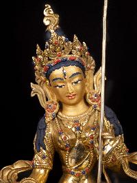 [sitatapatra], [umbrella Tara] Buddhist Handmade Statue, [full Gold Plated],[stone Setting], [face Painted]
