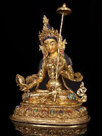 [sitatapatra], [umbrella Tara] Buddhist Handmade Statue, [full Gold Plated],[stone Setting], [face Painted]