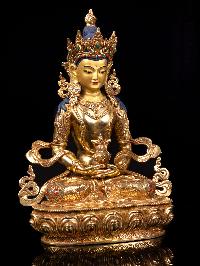[aparimita] Buddhist Handmade Statue, [full Gold Plated],[stone Setting], [face Painted]