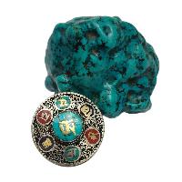 [jewelery Box] With Omph Design And Buddha Eye In Center, [stone Setting]