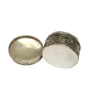 [jewelery Box] With Omph Design And Kalchakra In Center, [stone Setting]