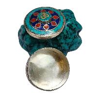 [jewelery Box] With Om - Hindu Design, [stone Setting]
