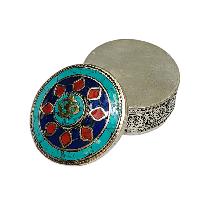 [jewelery Box] With Om - Hindu Design, [stone Setting]
