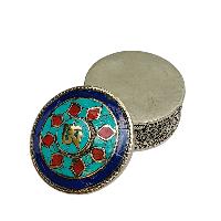 [jewelery Box] With Om - Hindu Design, [stone Setting]