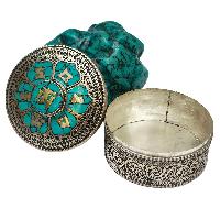 [jewelery Box] With Omph Design And Om In Center, [stone Setting]