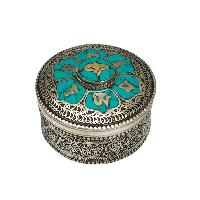 [jewelery Box] With Omph Design And Buddha Eye In Center, [stone Setting]