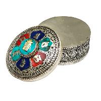 [jewelery Box] With Omph Design And Buddha Eye In Center, [stone Setting]