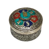 [jewelery Box] With Omph Design And Buddha Eye In Center, [stone Setting]