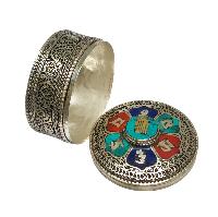 [jewelery Box] With Omph Design And Buddha Eye In Center, [stone Setting]