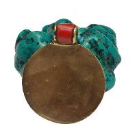 [metal Pendants] With Spiral Design, [stone Setting], [coral]