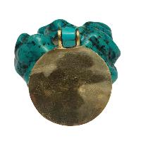 [metal Pendants] With Spiral Design, [stone Setting], [turquoise]