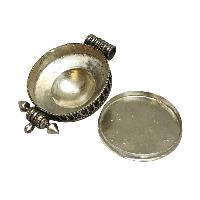 [ghau], Tibetan Box With [kalachakra], [stone Setting], [turquoise]