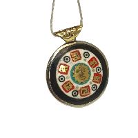 [metal Pendants] With Ganesh In Center, [stone Setting]