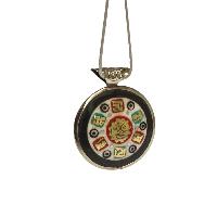 [metal Pendants] With Buddha Eye In Center, [stone Setting]