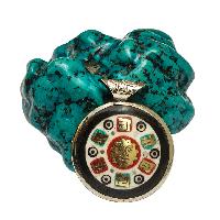 [metal Pendants] With Buddha Eye In Center, [stone Setting]