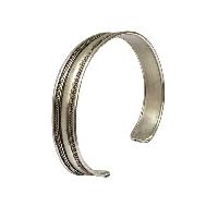 [metal Bracelet] With [silver Duoble Line] Design