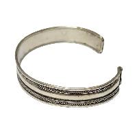 [metal Bracelet] With [silver Duoble Line] Design